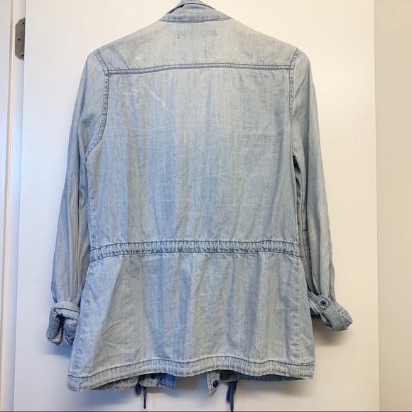 Soft denim anorak utility jacket - Picture 3 of 4